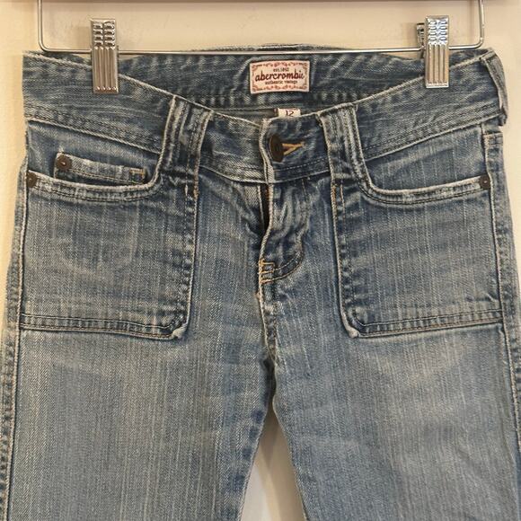 Abercrombie Flare Jeans sz 12 SLIM Girl's Flare Leg Jeans - Picture 9 of 9